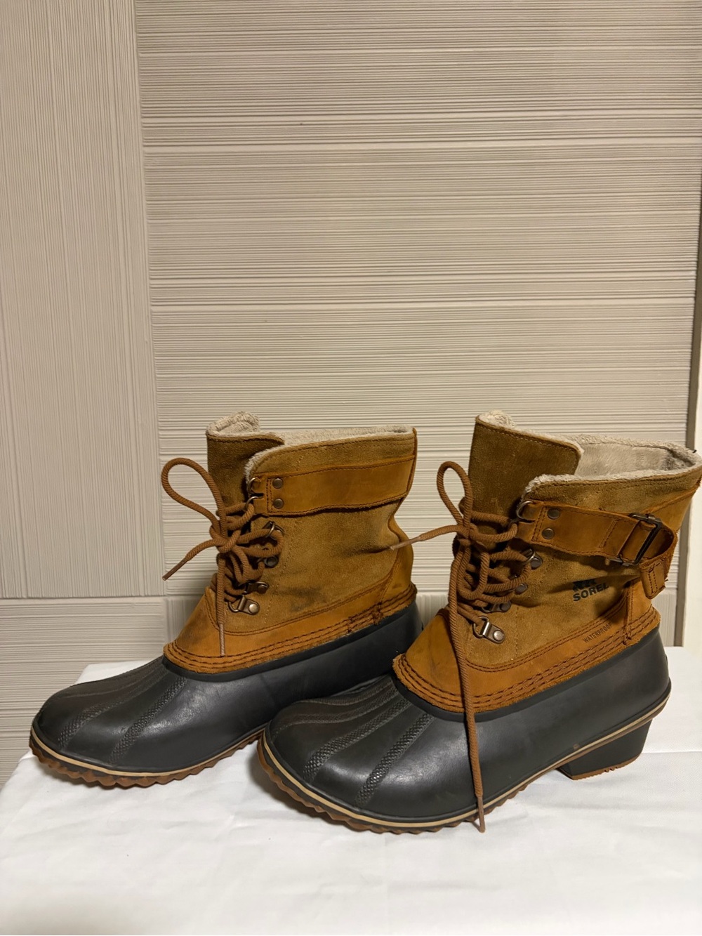 Sorel Fancy Lace II Boots Elk/Grizzly Size 11